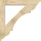 Ekena Millwork Olympic Traditional Rough Sawn Bracket w/ Offset Brace, Douglas Fir, 6"W x 34"D x 34"H BKT0604X34X34OLY01RDF - alternate 4